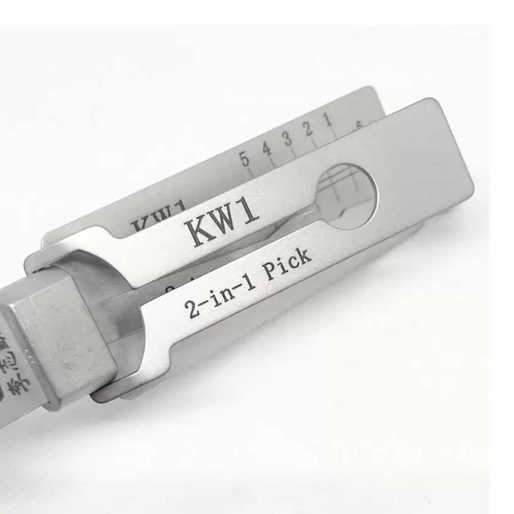 LISHI KW1 2-in-1 Pick & Decoder Locksmith Tools Kwikset KW1 Lock Pick Tool for Home Door Locks