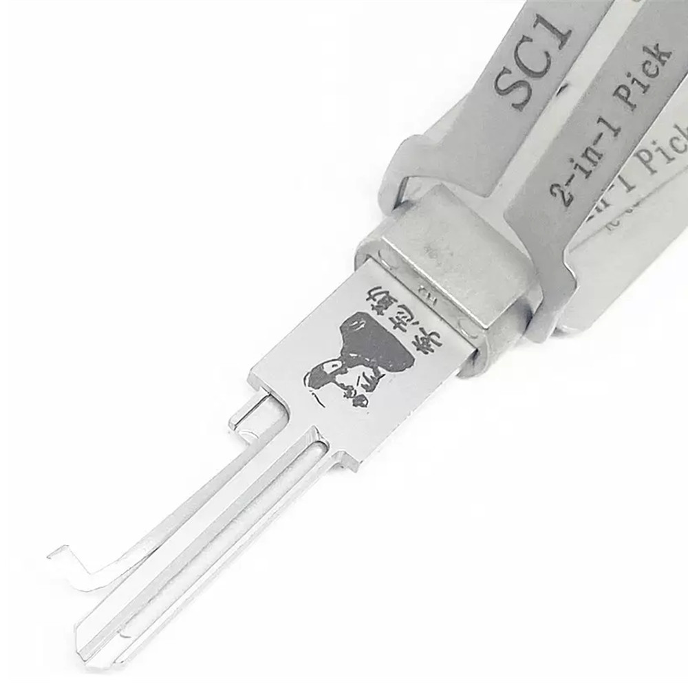 LISHI SC1 Pick Decoder 2 in 1 Tool Lock Pick Set Locksmith Tools for Home Door Locks
