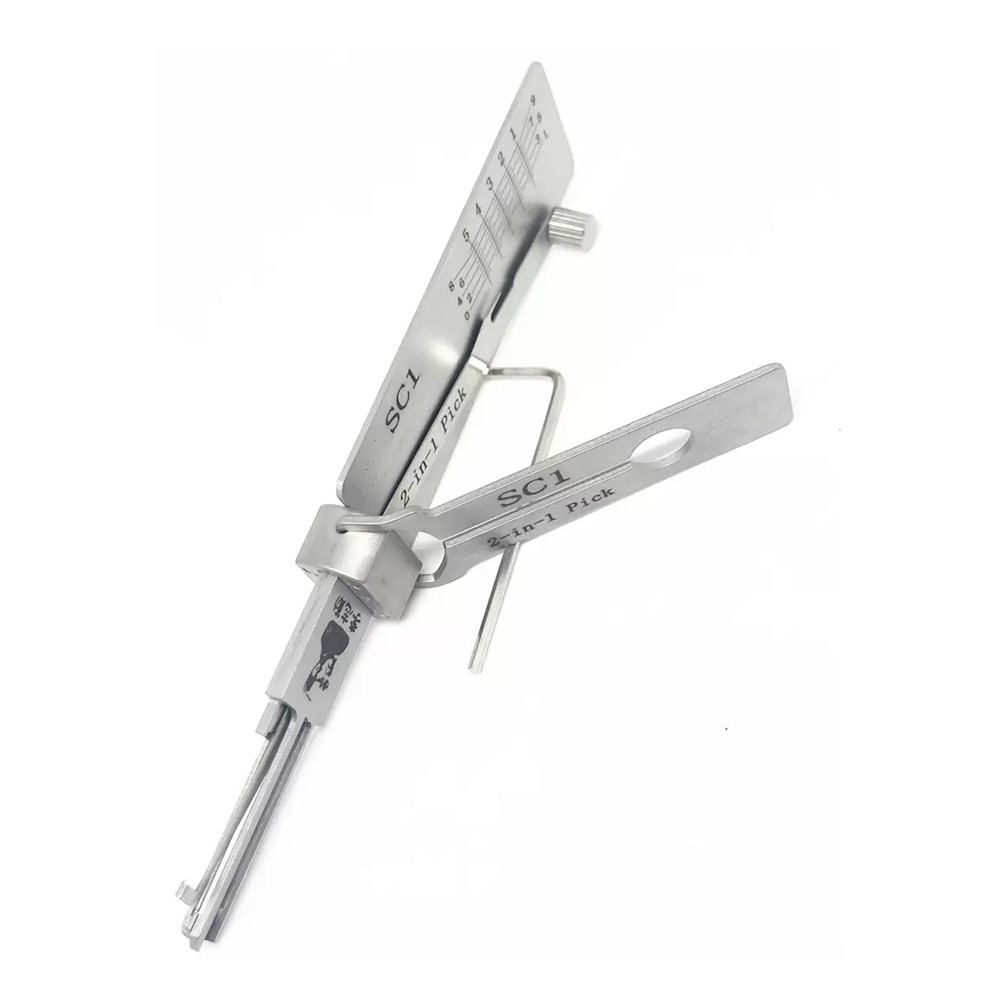 LISHI SC1 Pick Decoder 2 in 1 Tool Lock Pick Set Locksmith Tools for Home Door Locks