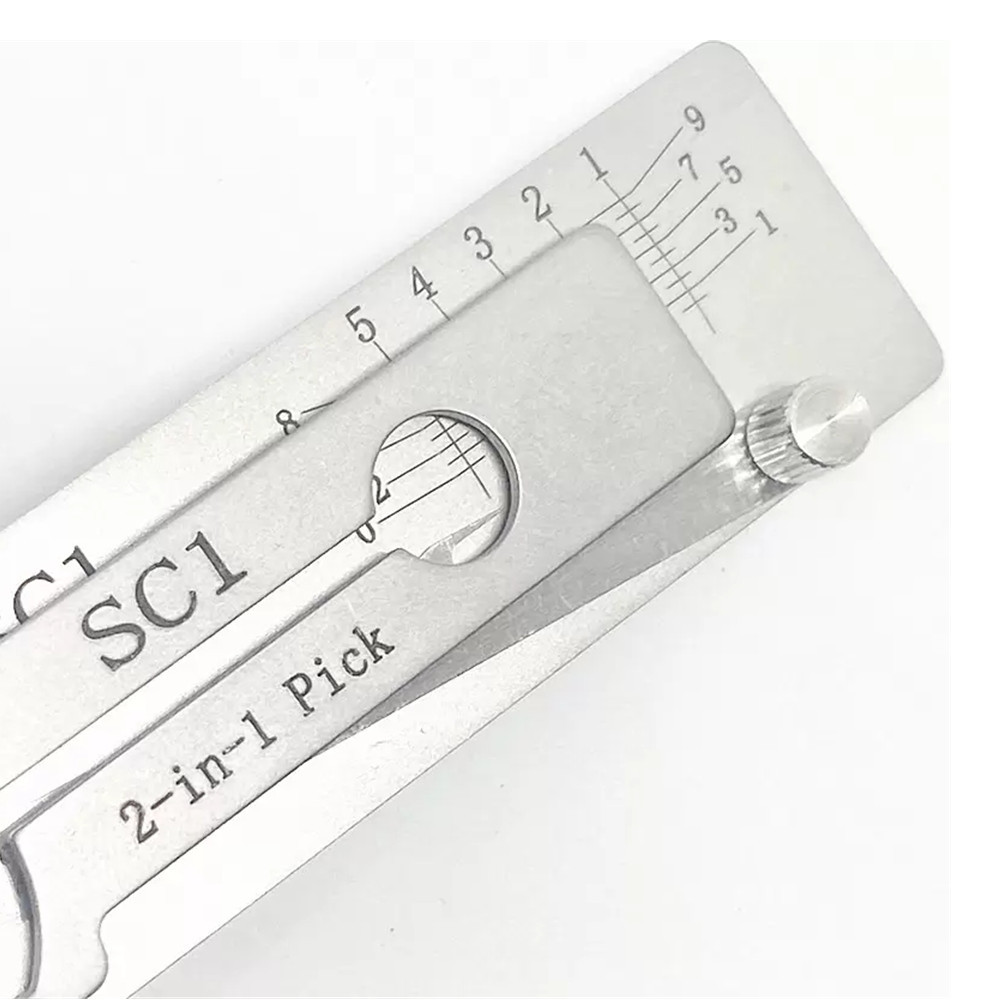 LISHI SC1 Pick Decoder 2 in 1 Tool Lock Pick Set Locksmith Tools for Home Door Locks