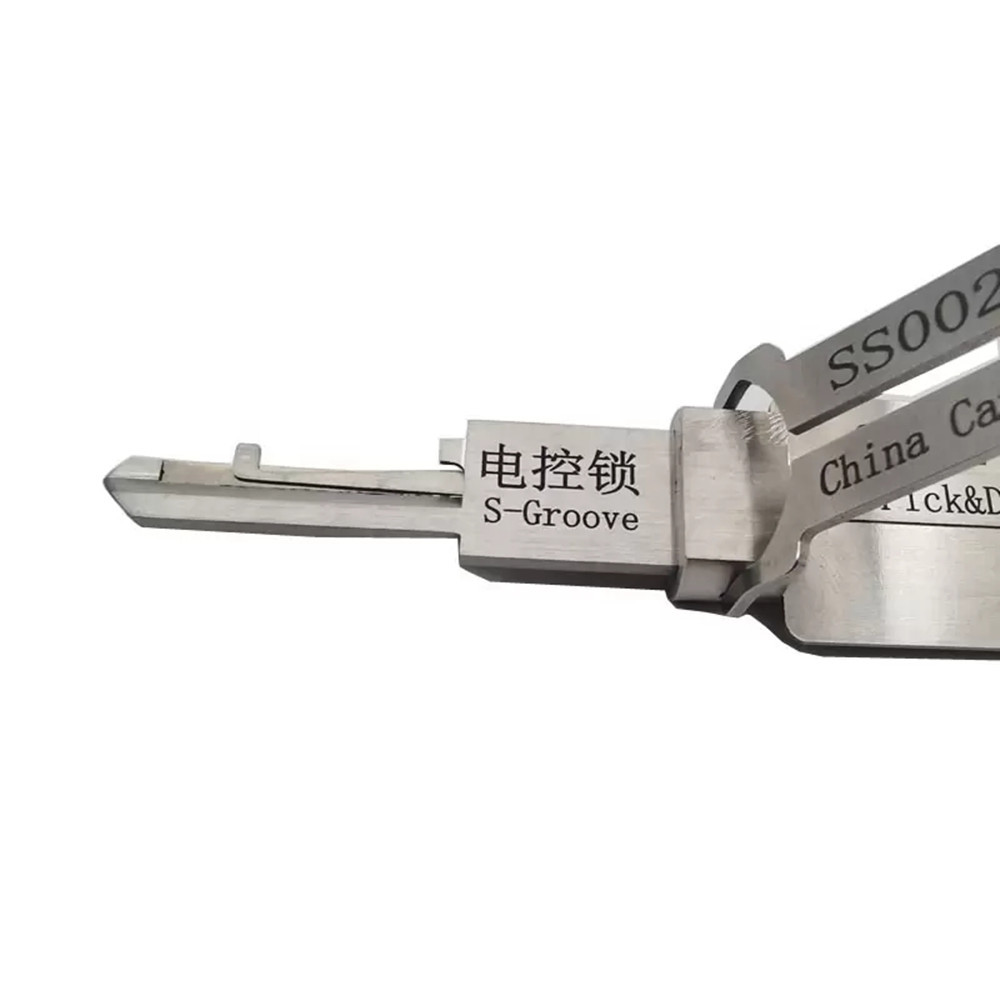 LISHI SS002 2 in 1 Lock Pick for S-Groove Door Lock Opener Locksmith Tool Door House Key Opener