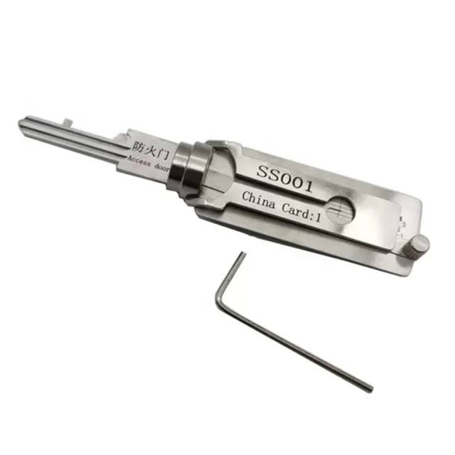 LISHI SS001 Lock Pick 2 in 1 for Open Locksmith Door House Key Lock