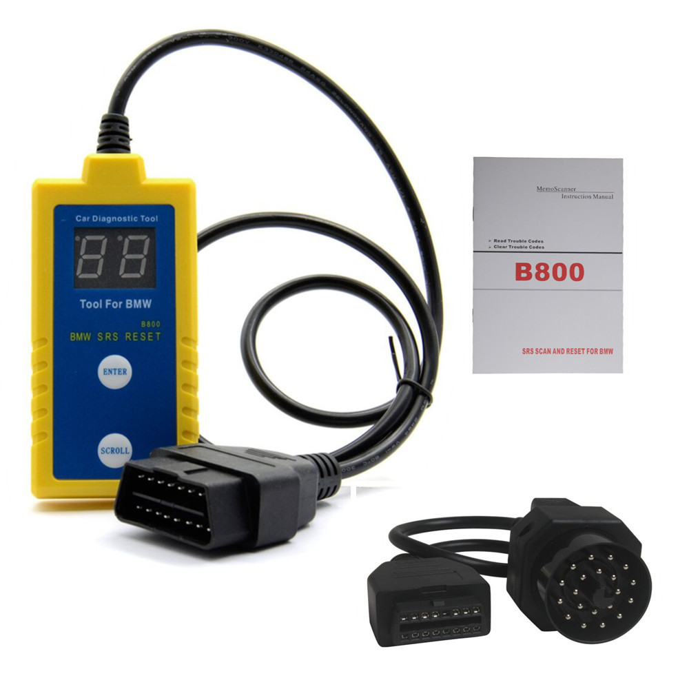 BMW B800 Airbag Reset Tool B800 Fault Codes Scanner BMW SRS Reset B800 Support 1994 to 2003