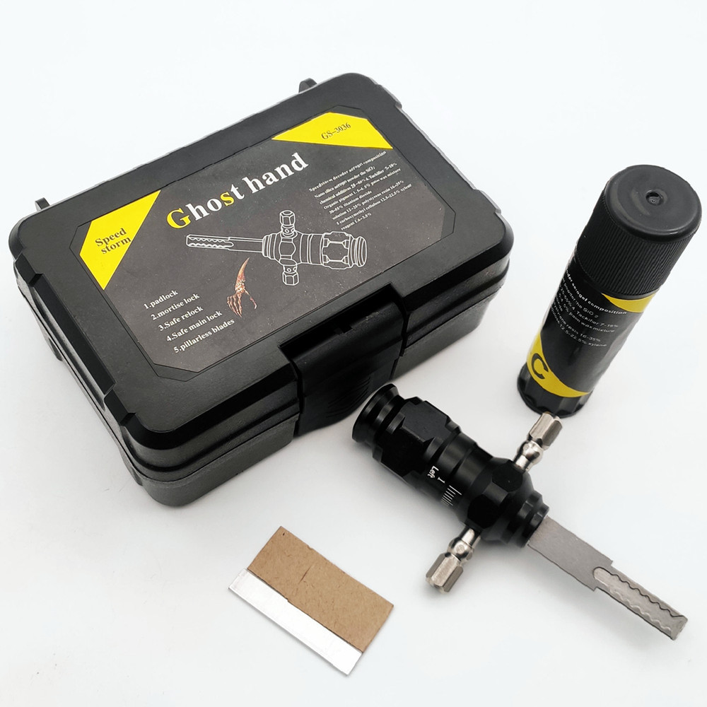 GS-3036 Ghost Hand Decoder Speed Storm Lock Pick Set Professional Locksmith Tools for Padlock,Mortise Lock,Safe Relock,Safe Main Lock,Pillarless Blades