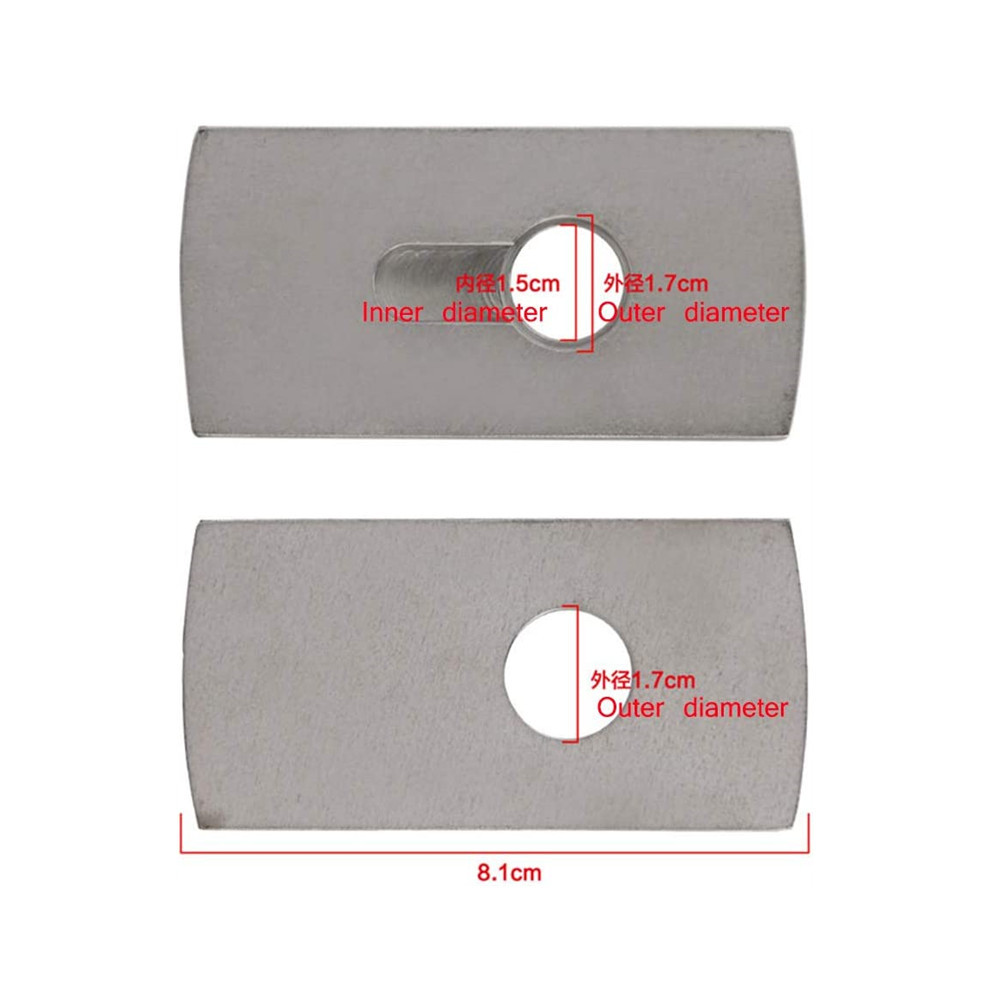 Lock Cylinder Parts 2 Packs Flange Set and 5 Pcs Gasket for Lock Cylinder Puller Nail Puller Tool Extractor Set Remover Tool