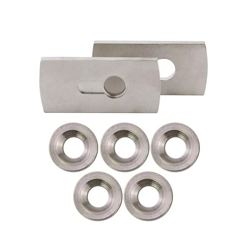 Lock Cylinder Parts 2 Packs Flange Set and 5 Pcs Gasket for Lock Cylinder Puller Nail Puller Tool Extractor Set Remover Tool