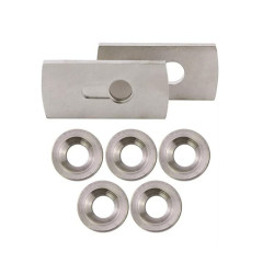 Lock Cylinder Parts 2 Packs Flange Set and 5 Pcs Gasket for Lock Cylinder Puller Nail Puller Tool Extractor Set Remover Tool