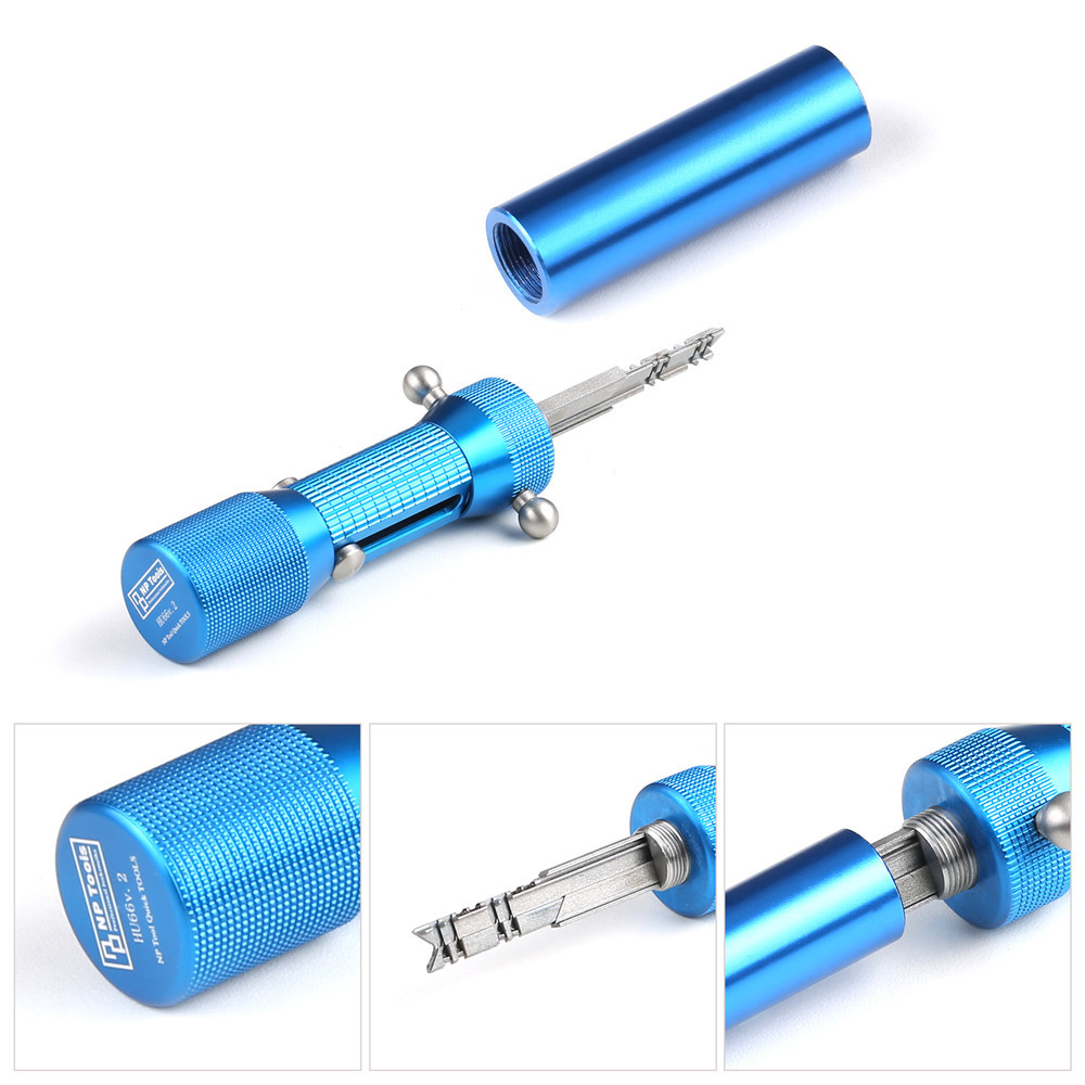 NP Tools 2 in 1 HU66v.2 Quick Open Tool HU66 Lock Pick and Decoder for Audi, Volkswagen Auto Locksmith Tools