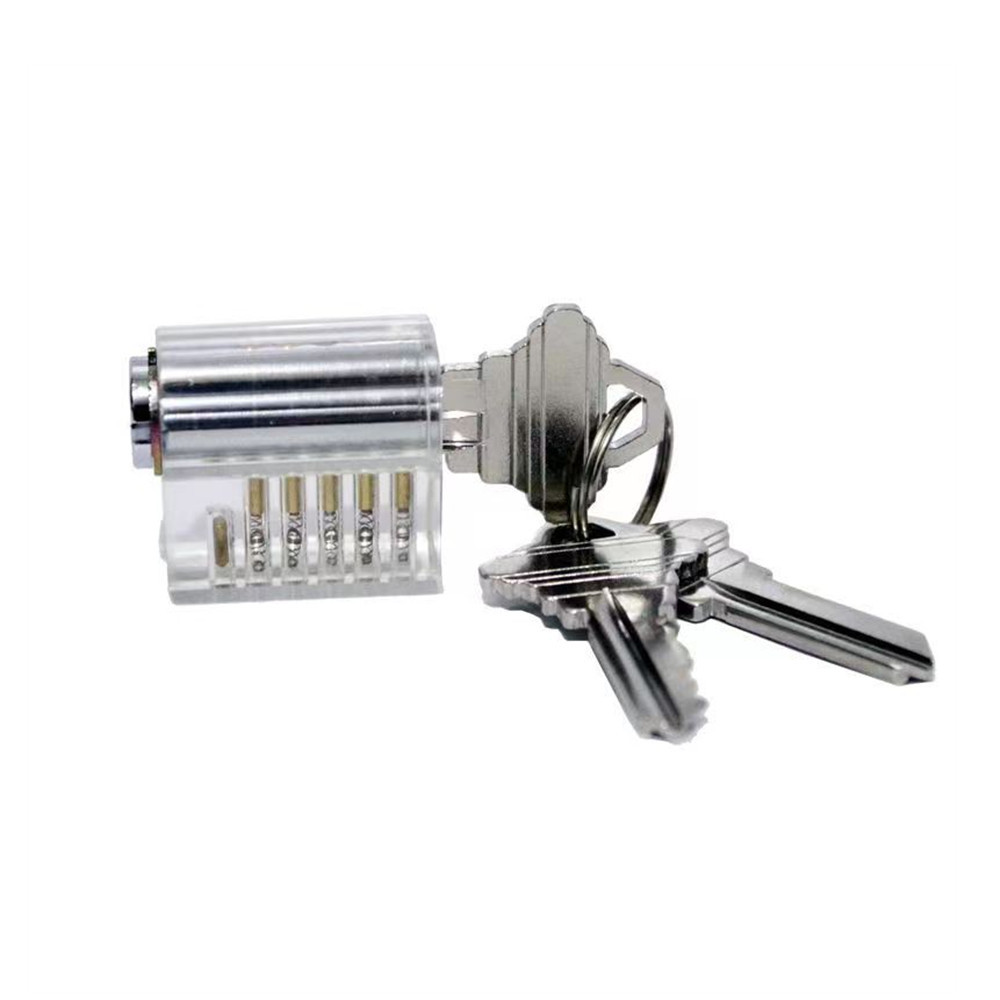 19Pcs New Lock Picking Tools Set Lock Pick Tools with 5 Transparent Practice Padlocks Pick Lock for Beginner and Locksmith Training