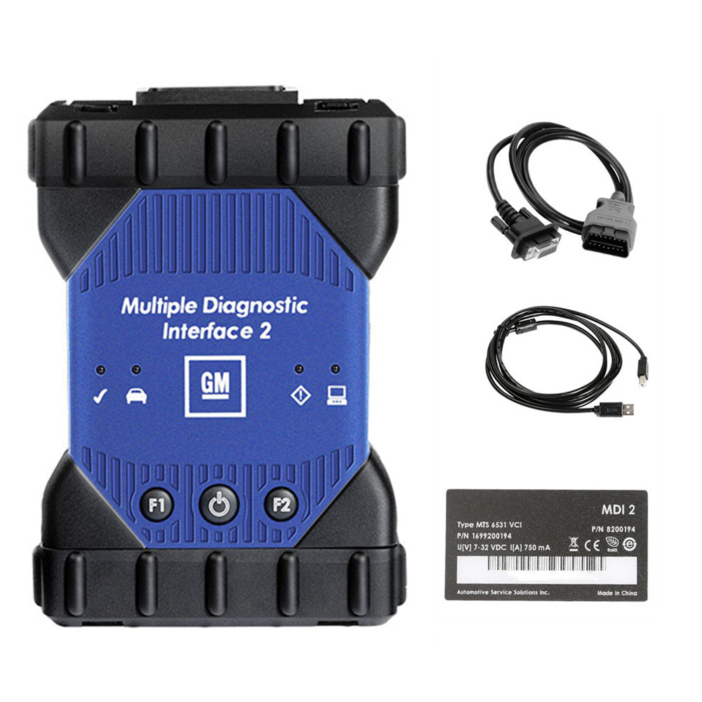WIFI GM MDI 2 MDI II scan tool GM diagnostic tool with V2021.10.1 GDS2 Tech2Win Software Sata HDD