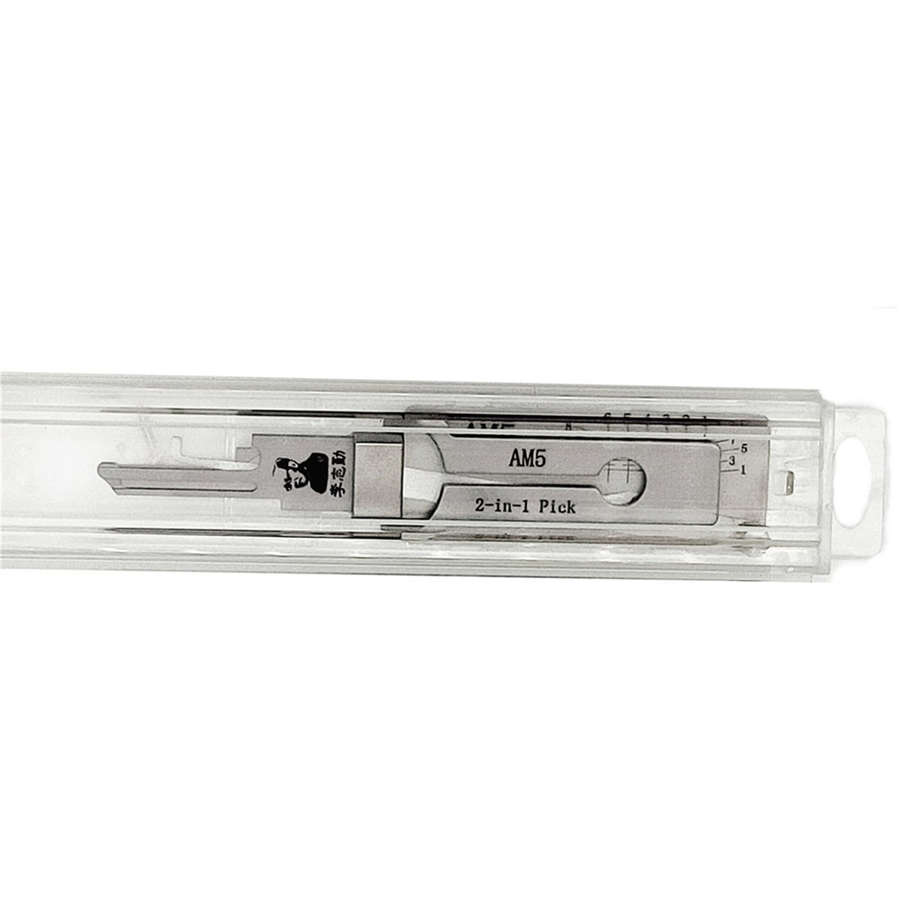LISHI AM5 2-in-1 Lock Pick Decoder Locksmith Tools for American Lock Padlocks Keyway