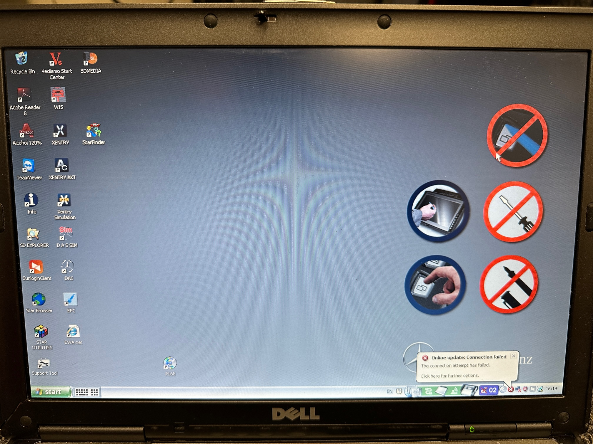 Blue Screen Setting for MB STAR C3 C4 C5 C6 HDD SDD software