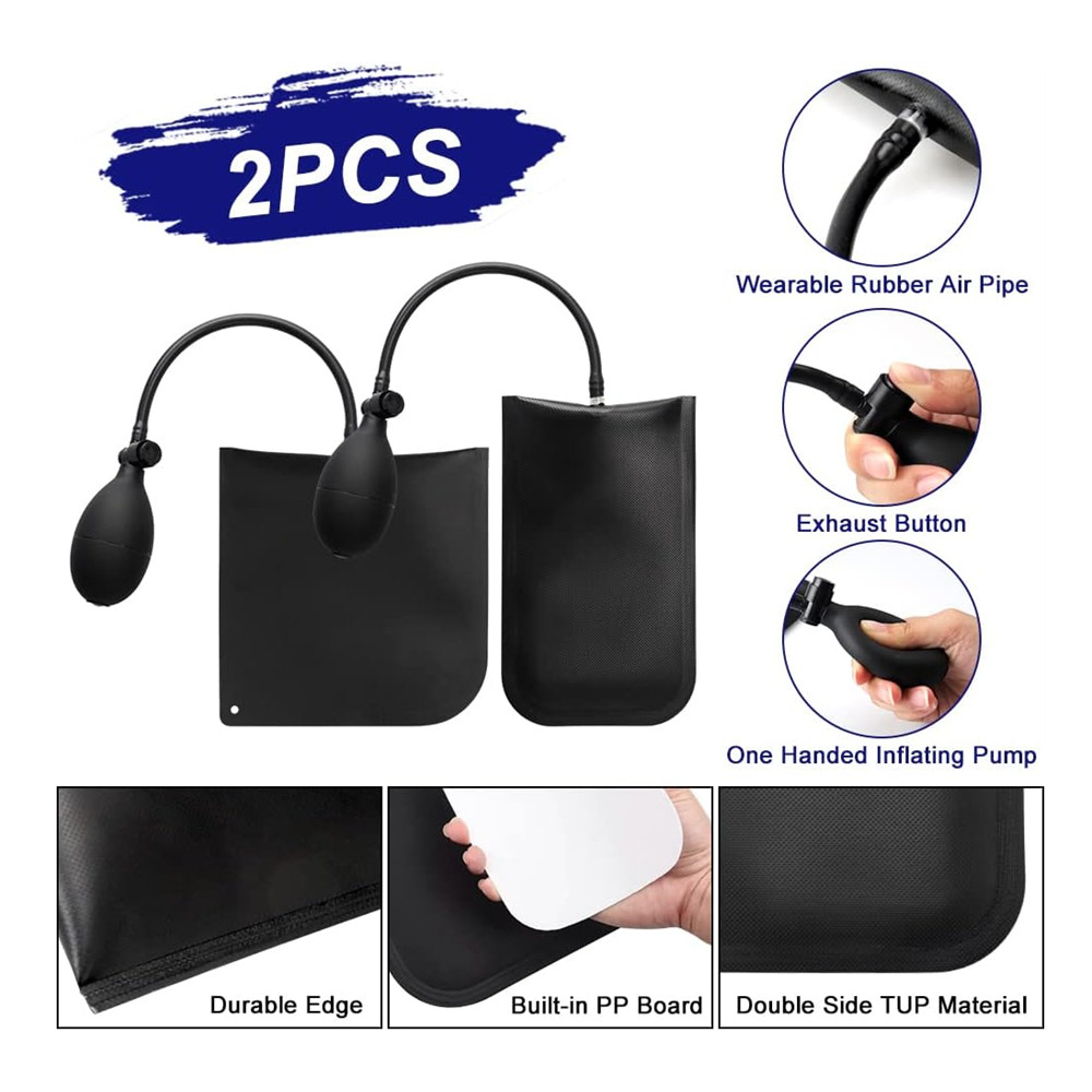 20Pcs Car Lockout Kit Multifunctional Car Tools Automotive Tool Kit Universal Tools with Air Wedge for Cars