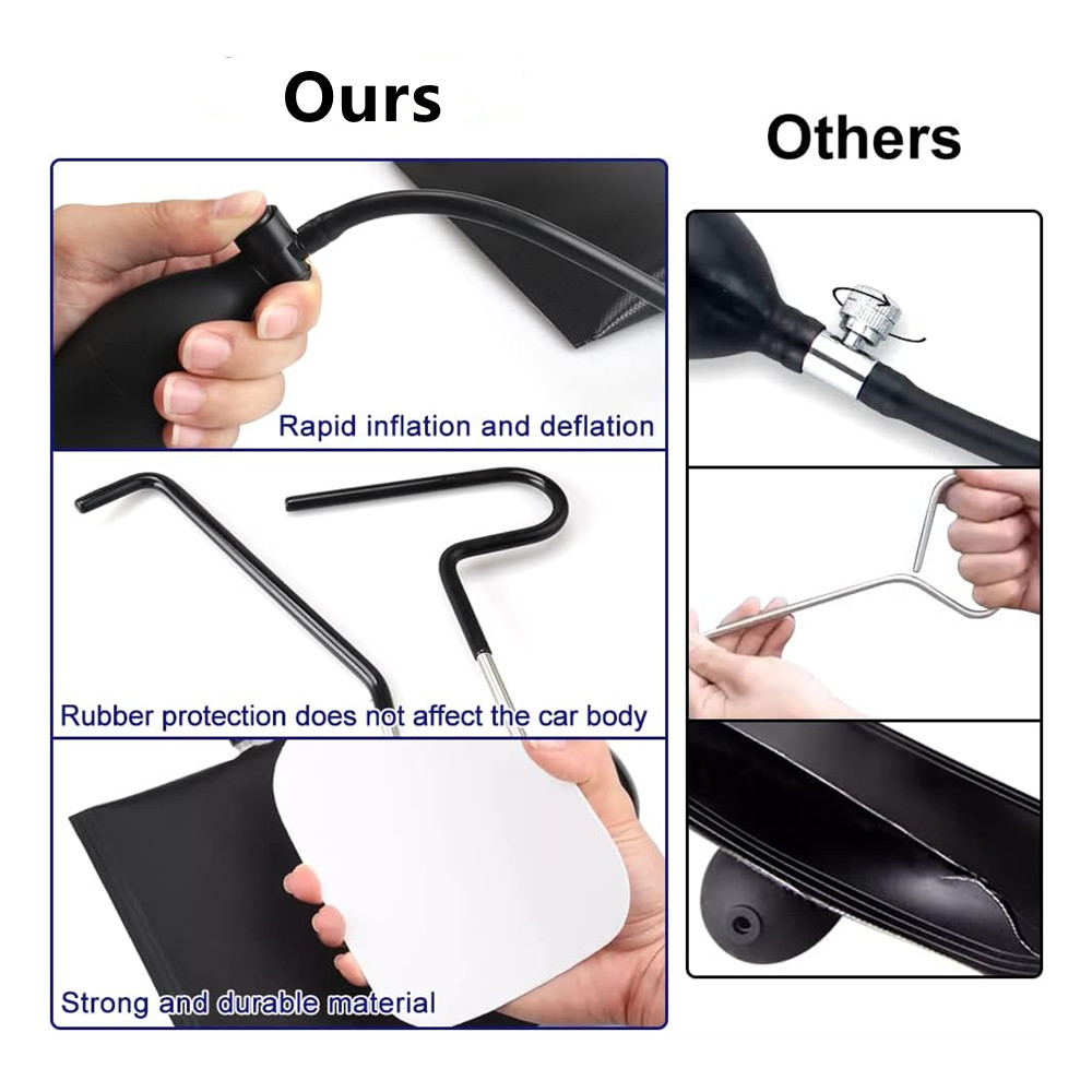 20Pcs Car Lockout Kit Multifunctional Car Tools Automotive Tool Kit Universal Tools with Air Wedge for Cars