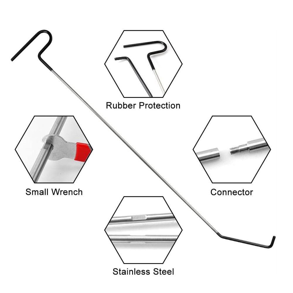 20Pcs Car Lockout Kit Multifunctional Car Tools Automotive Tool Kit Universal Tools with Air Wedge for Cars