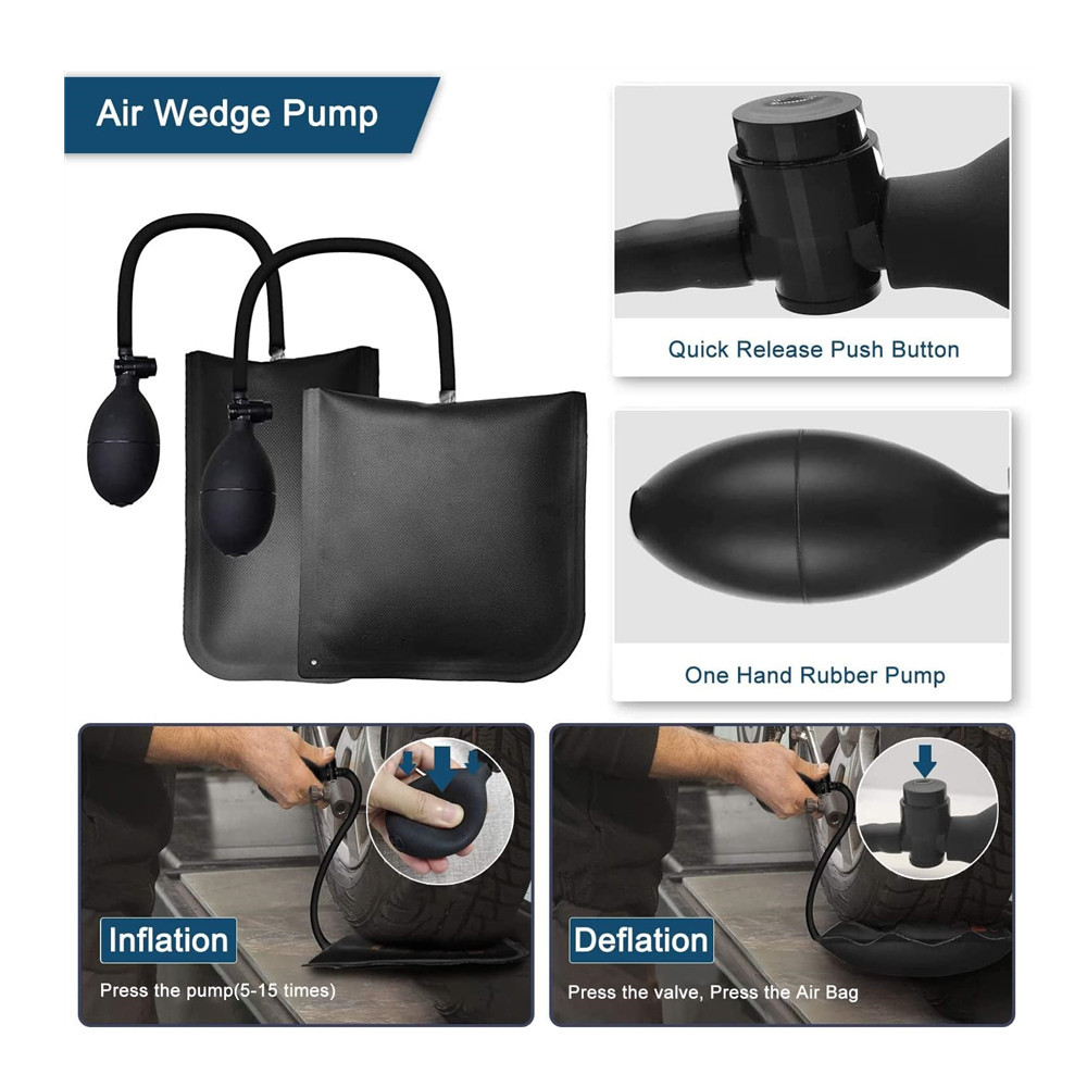 13pcs Car Repair Tool Kit Car lockout kit Portable Automotive Tool Set with Carrying Bag for Cars and Trucks