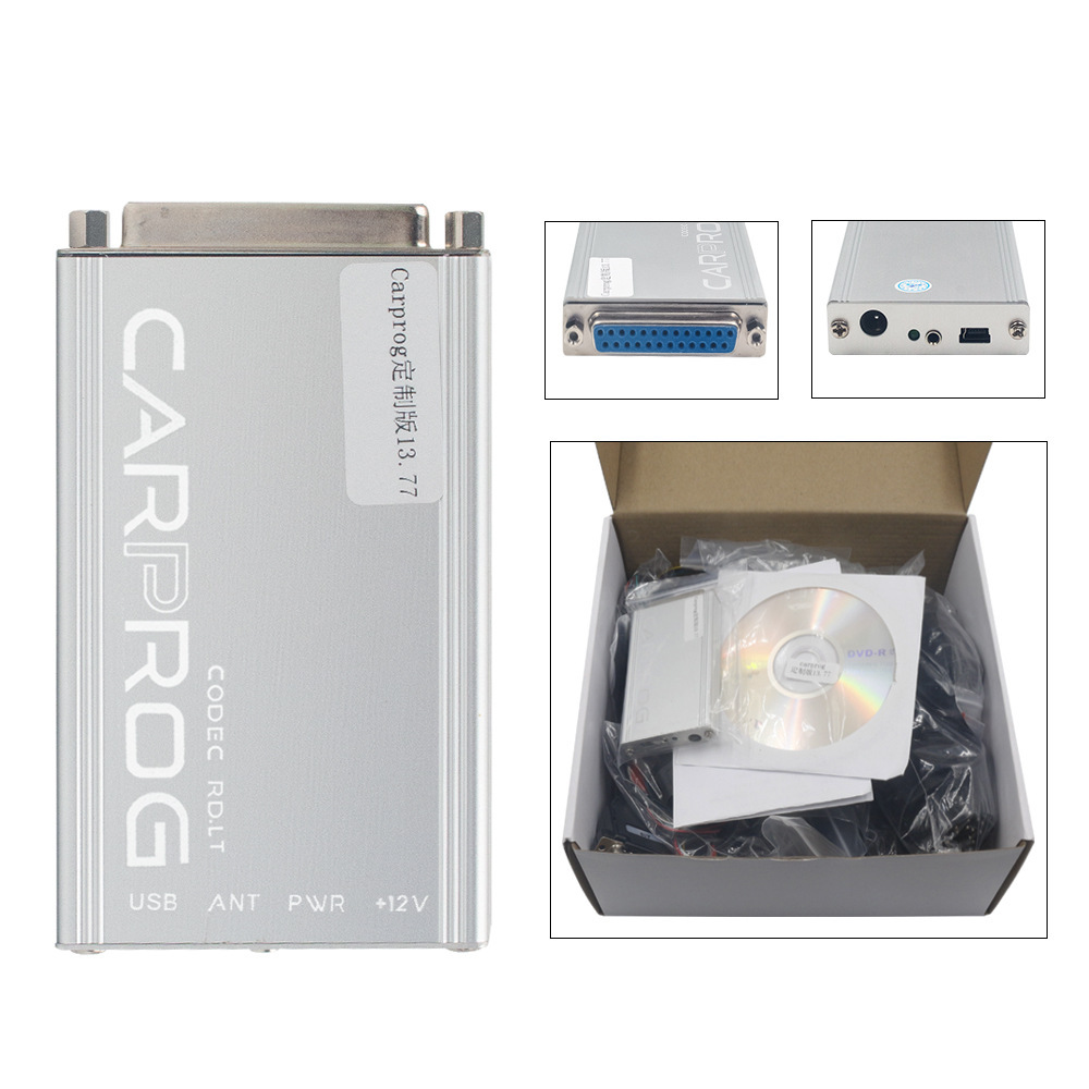CARPROG V13.77 Full Adapters Carprog Programmer Online Version Support EEPROM and Microcontroller,Car Radios, Dashboards, Immobilizers Repair