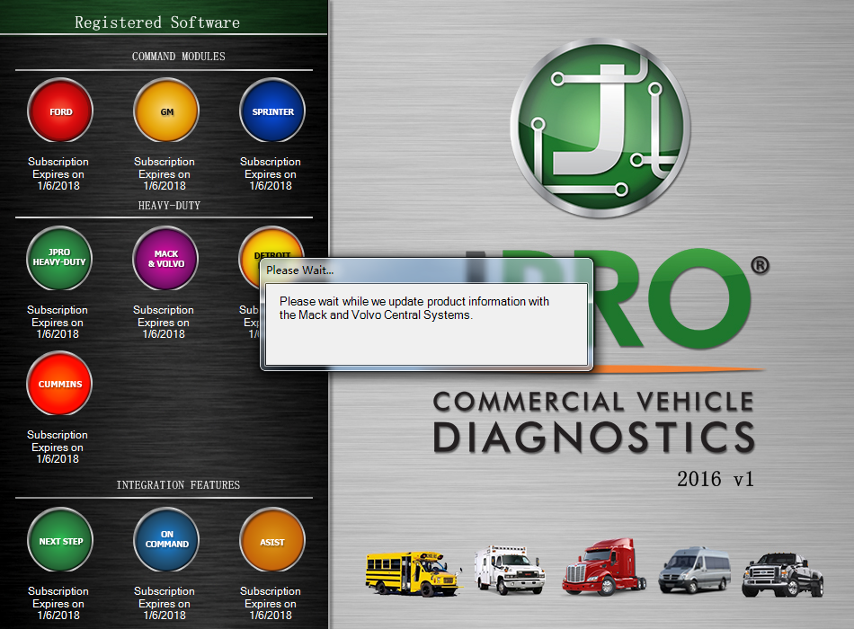 JPRO DLA+2.0 Diesel JPRO Diagnostic Service Kit Heavy Duty Truck Scanner with software