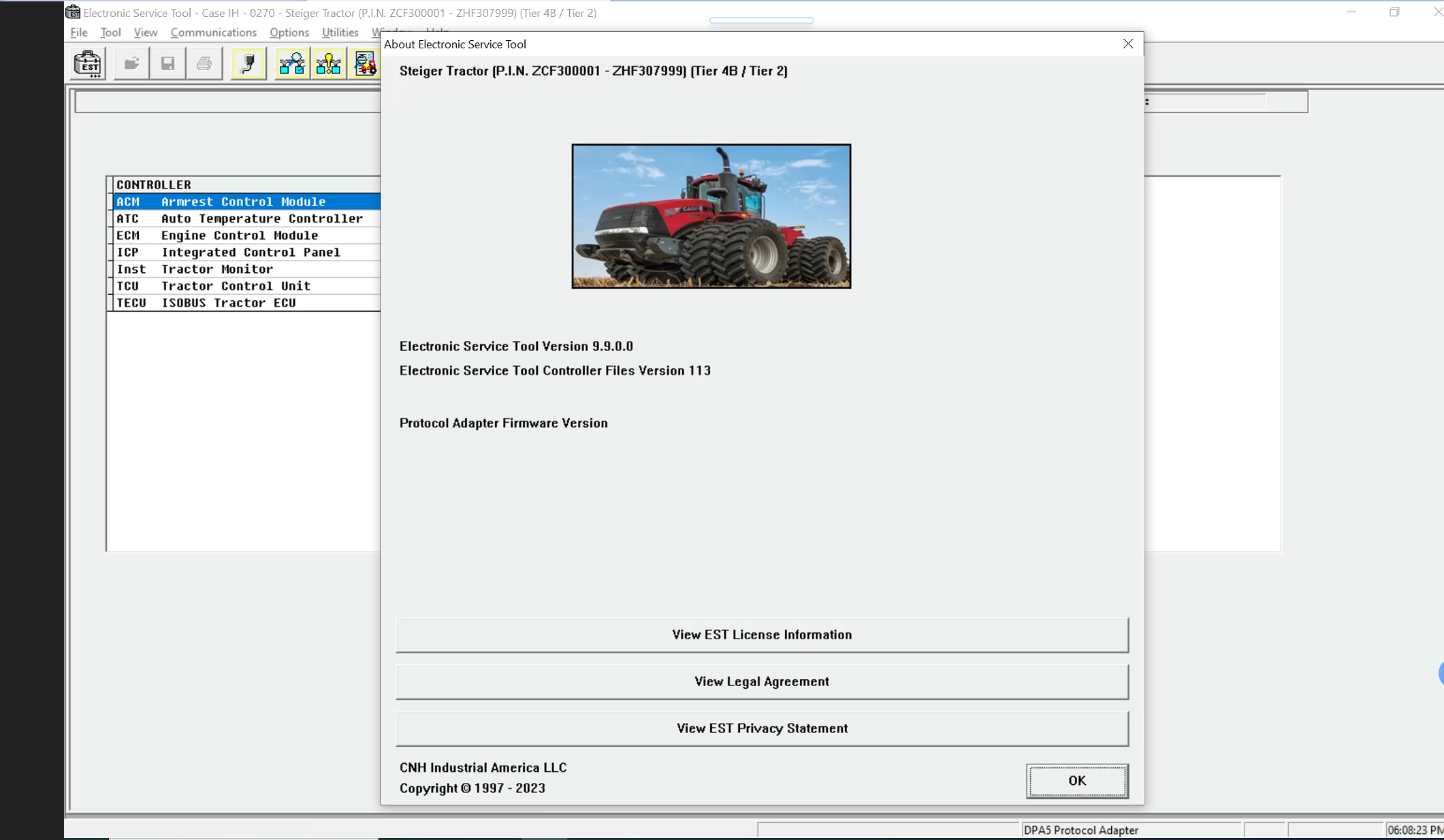 New Holland Electronic Service Tools CNH EST V9.9 V9.8 V9.5 Engineering Diagnostic Software