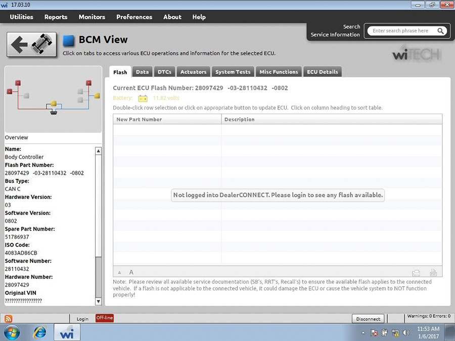 wiTECH 2 software