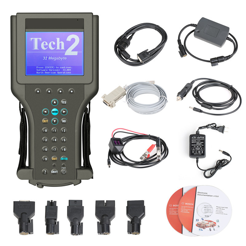 GM Tech2 Tech 2 GM Diagnostic Scanner with CANDI interface and TIS2000 Software Works for GM/SAAB/OPEL/SUZUKI/ISUZU/Holden