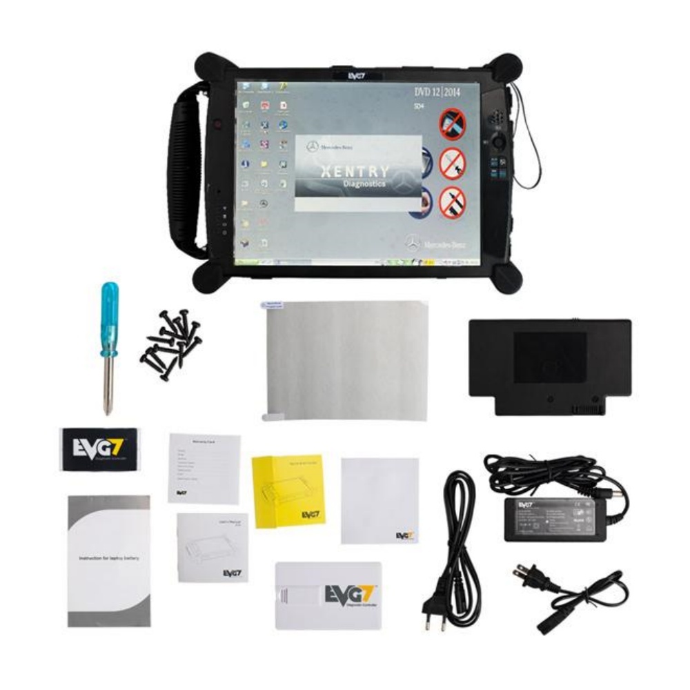 EVG7 Tablet PC EVG7 DL46 Diagnostic Controller Tablet PC HDD500GB DDR4GB For BMW ICOM NEXT MB STAR C4 C5 GM MDI2