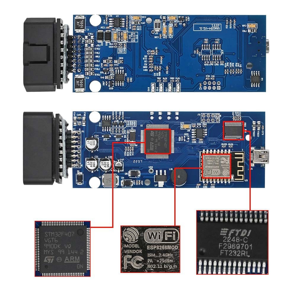 VAS6154 Wifi Firmware Version 1.6.6 VAS 61541A ODIS 6.2 VW Audi Skoda Diagnostic Tool