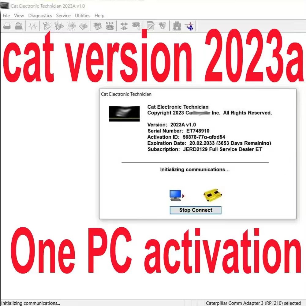CAT ET4 2023 Software Activation