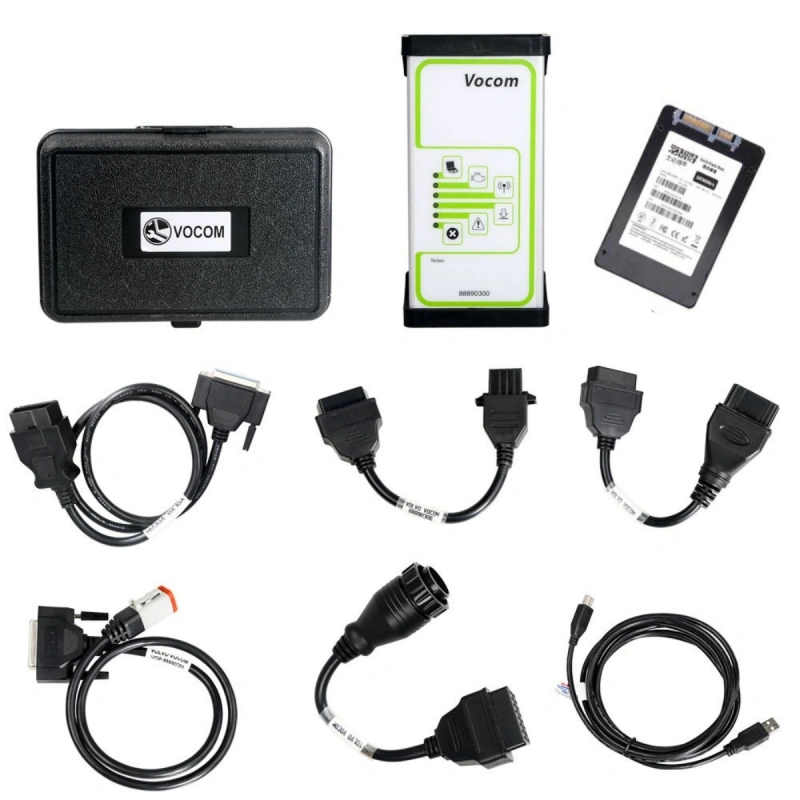 VOLVO VOCOM 88890300 Heavy Duty Truck Diagnostic Tool with PPT2.8.150 SSD Software
