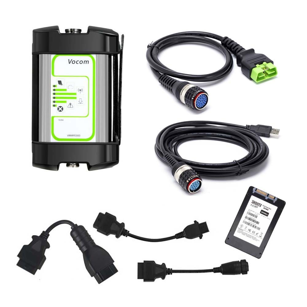 Volvo 88890300 Vocom Interface with PPT2.8.150 SSD Software for Volvo/Renault/UD/Mack Truck Diagnostic tool