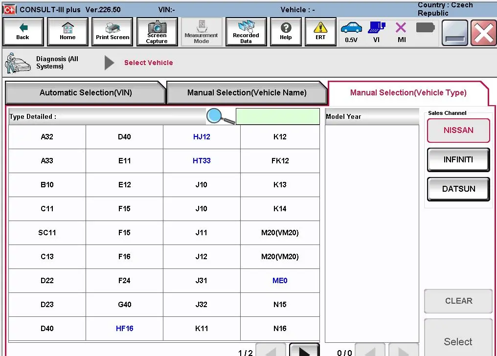 NISSAN VCI OBD2 Diagnostic Programming Tool V226 Replace Nissan Consult 3 Plus