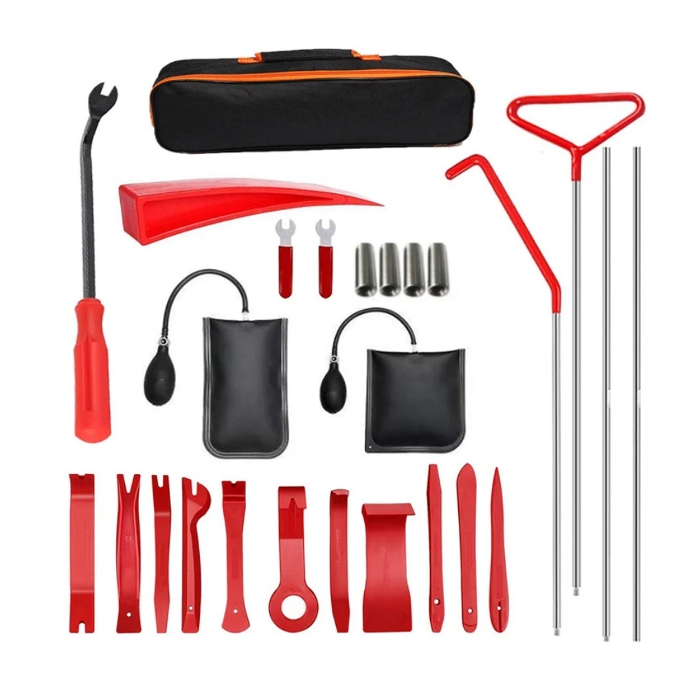 Car Air Wedge Pump Tools Door Repair Air Cushion Emergency Car Open Unlock Tool Long Reach Grabber Hooking Key Lost Hand Tools
