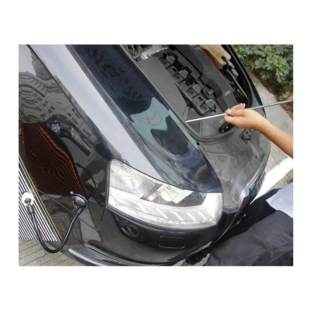 6pcs Car Dent Repair Hooks Stainless Steel Push Rods Car Body Dent Removal Crowbar Kit for Automotive Dent Repair Tools Kits