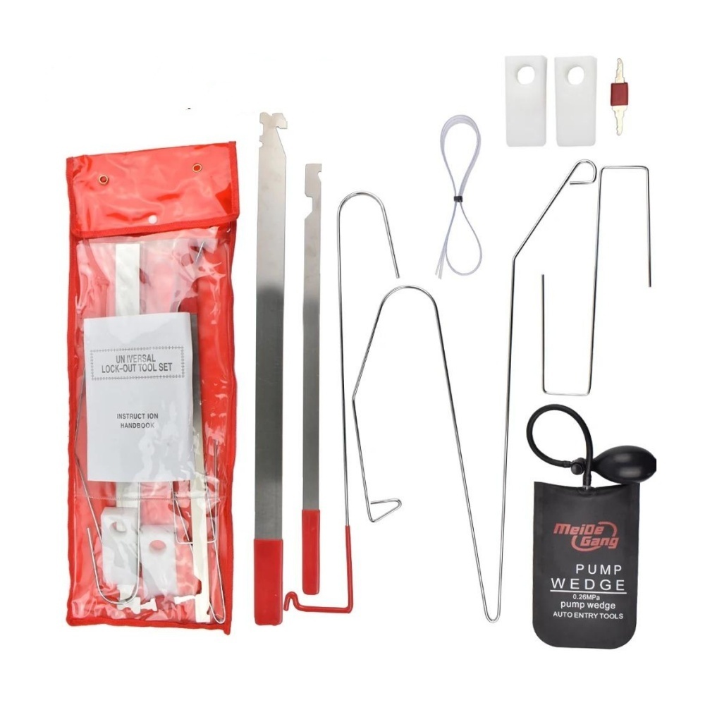 Car Universal Auto Door Key Lost Lock Out Wedge Emergency Opening Unlock Portable Open Tool Kits Air Pump Car Accessories