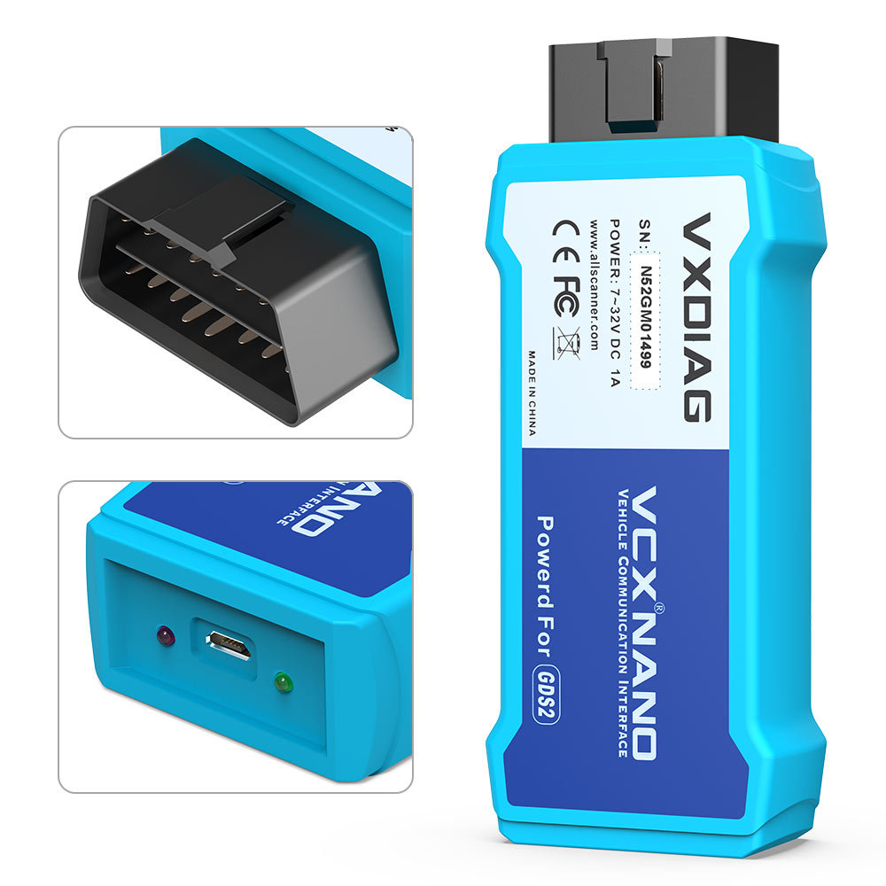 VXDIAG VCX NANO GM Opel Diagnostic Tool GDS2 NX600 For GM GDS2 Tech2win WIFI Version