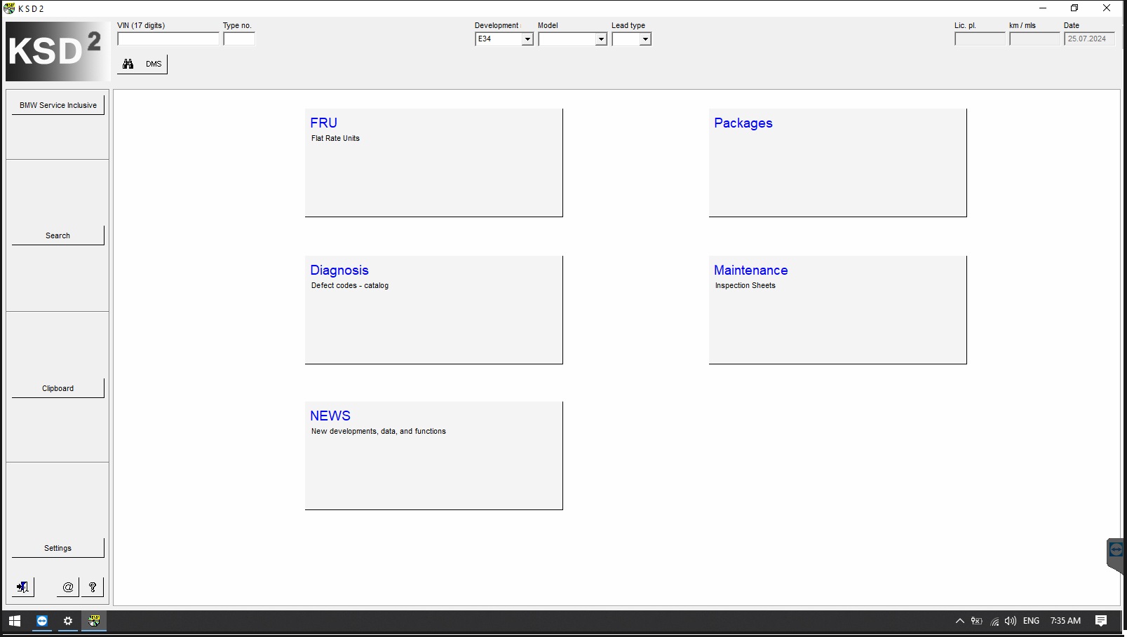 V2024.07 BMW ICOM Software New Update suitable for BMW ICOM NEXT BMW ICOM A2-9