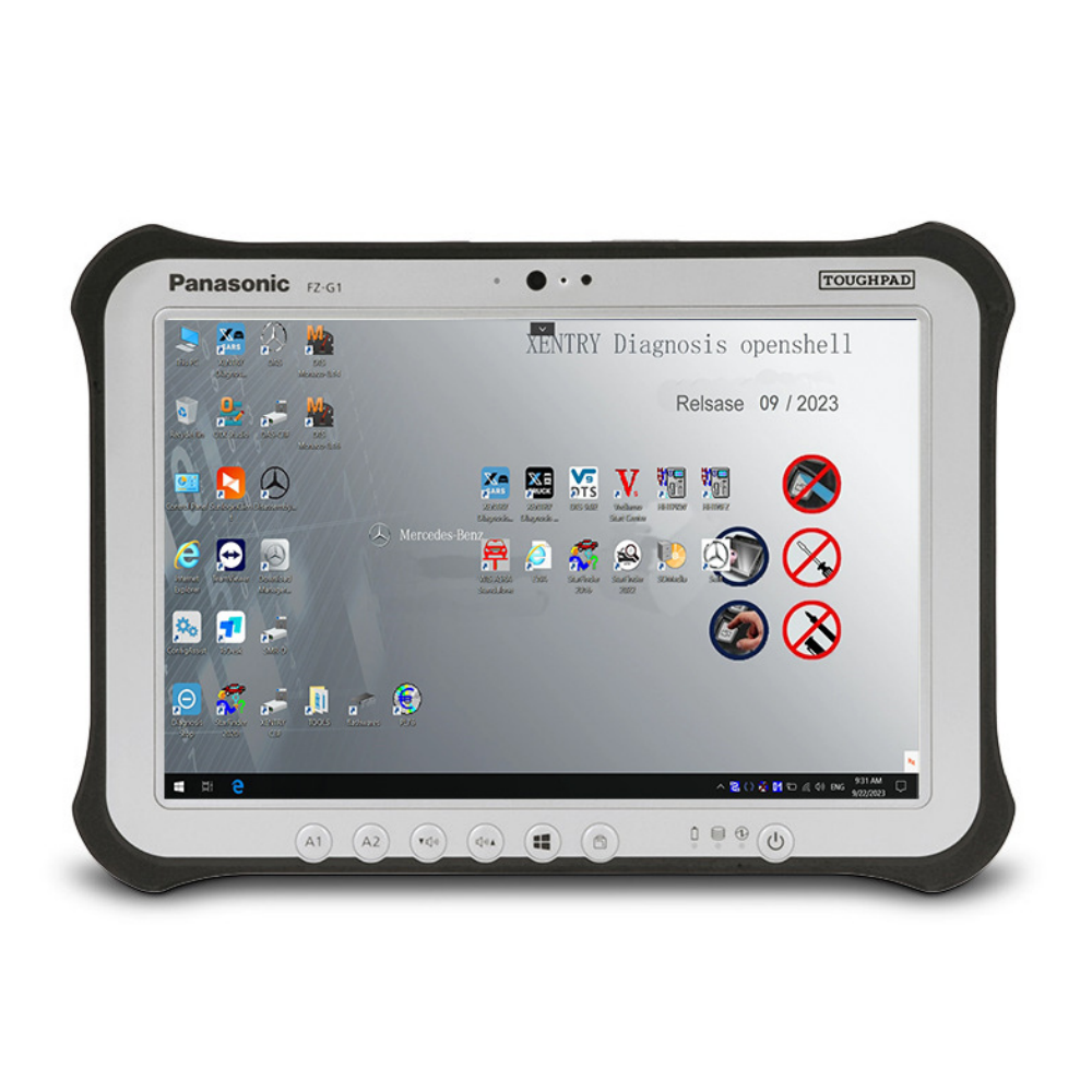 MB SD Connect C4 V2024.03 WiFi  Doip Star Diagnosis Plus Panasonic G1 I5 8G Tablet With Engineering Software