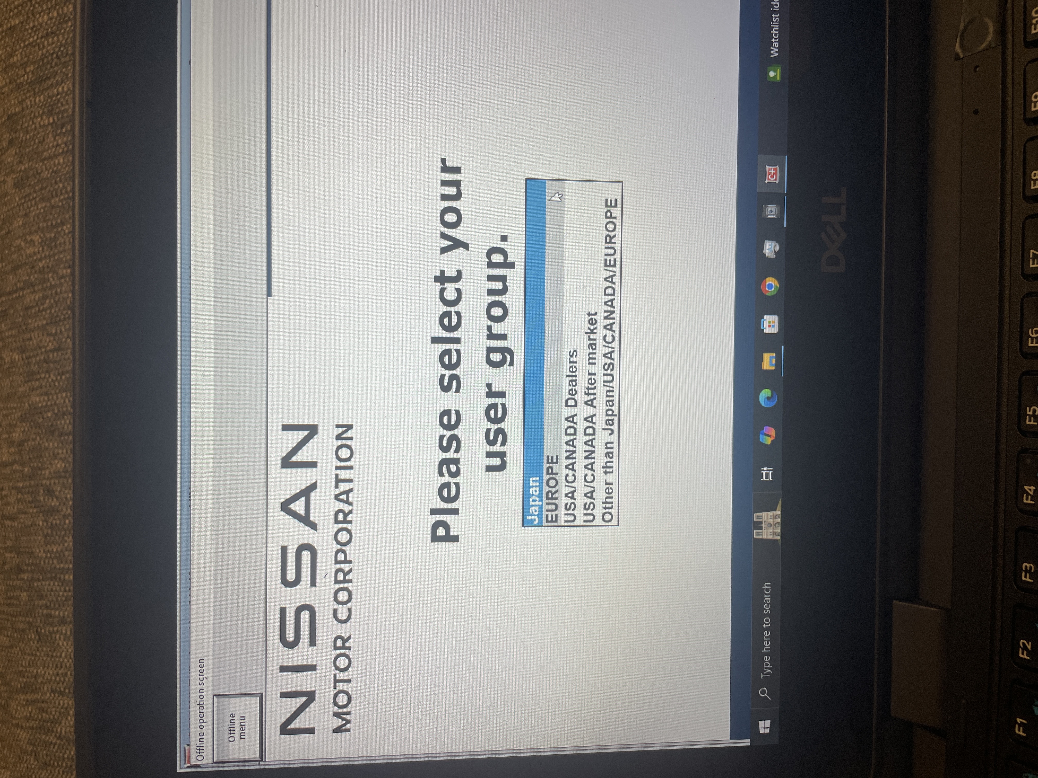 Nissan VCI consult III scan tool user name and password