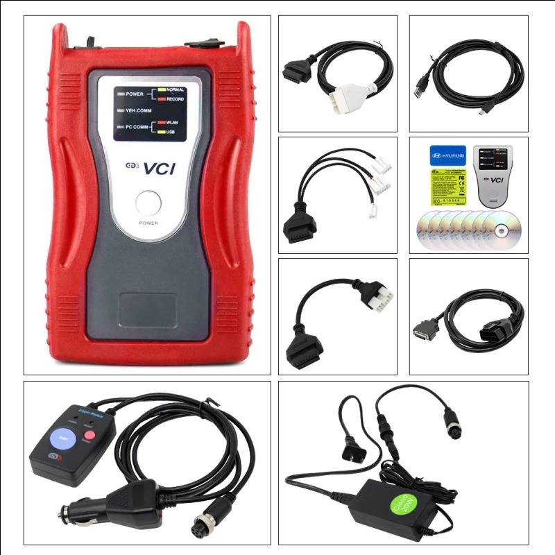 red gds vci diagnostic tool for hyundai & kia full set
