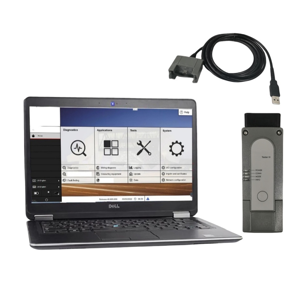 Porsche Piwis 3 tester III PT3G V43.3+V38.25 with Dell E7450 Second Hand Laptop