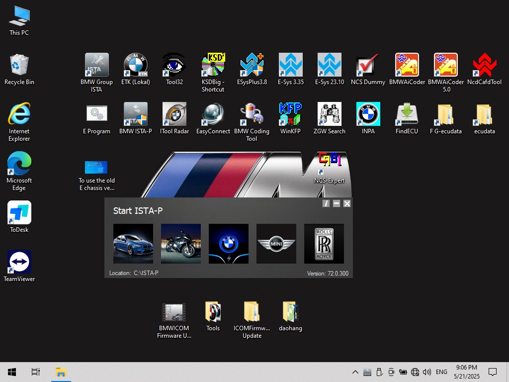 BMW ICOM Software picture show