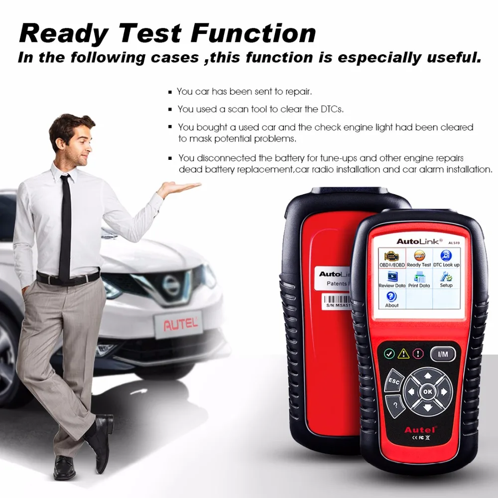 Autel AutoLink AL519 suit for DIY user