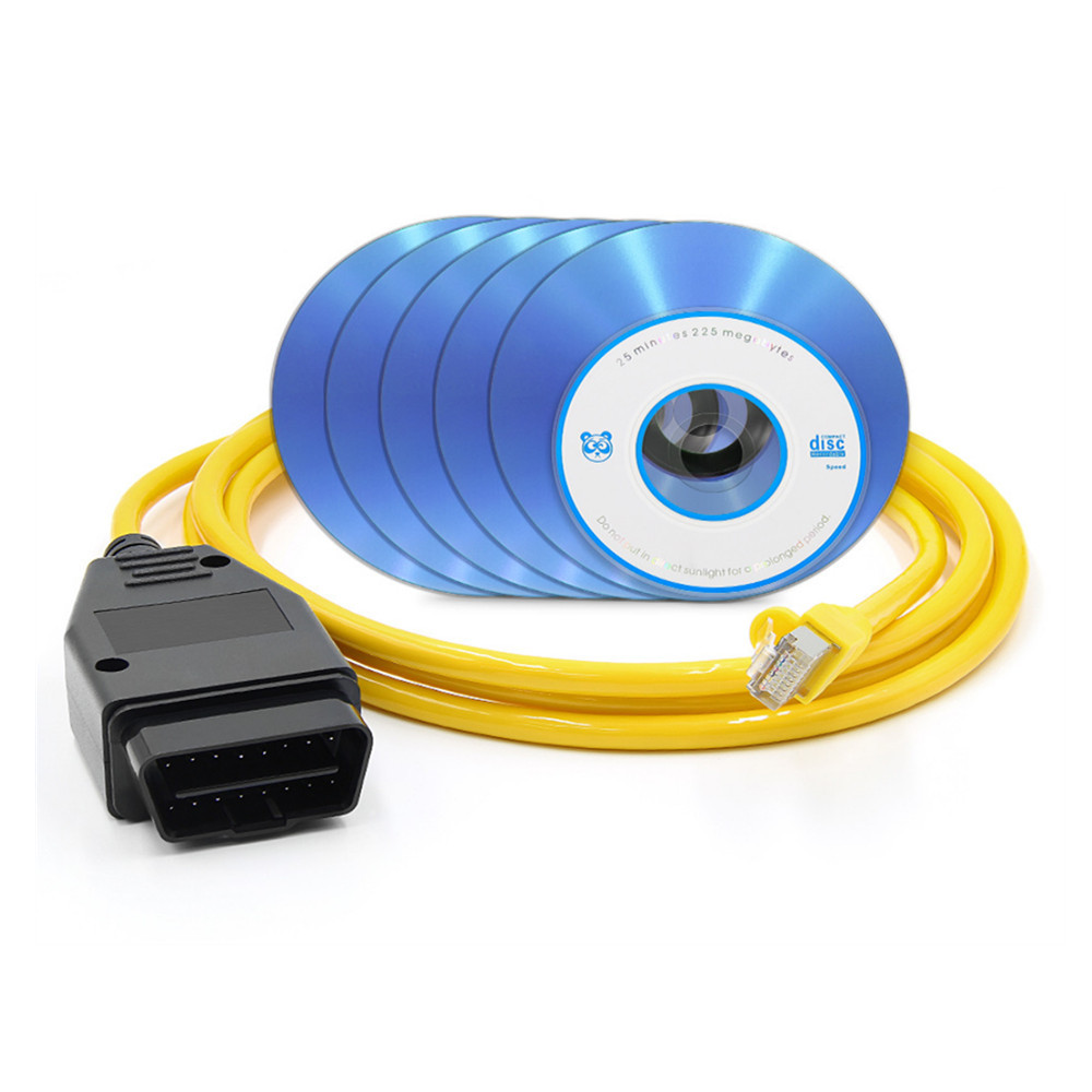 V50.3 BMW ESYS ENET Interface Cable with CD Software For ICOM BMW E sys Coding F-Series