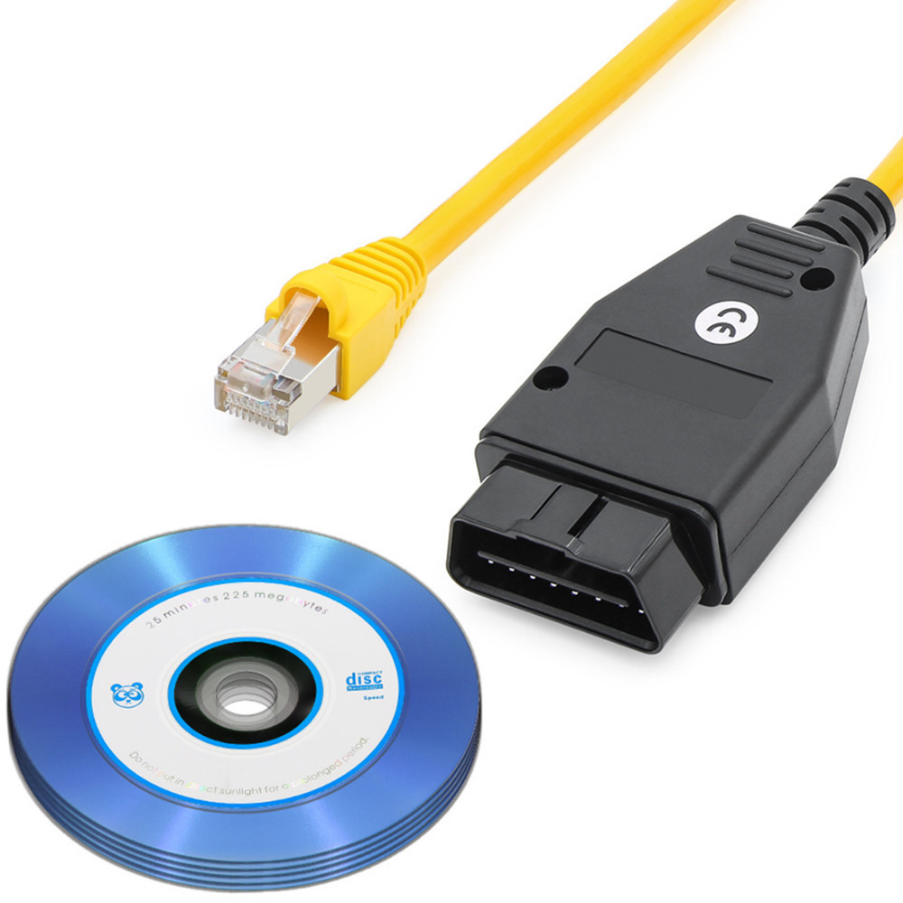 V50.3 BMW ESYS ENET Interface Cable with CD Software For ICOM BMW E sys Coding F-Series