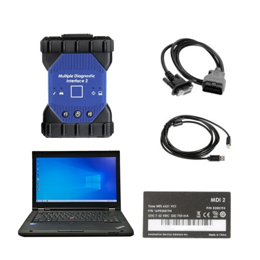 V2025.04 GM MDI2 Scan Tool with Software Plus Lenovo T430 Laptop Full Set Ready To Use