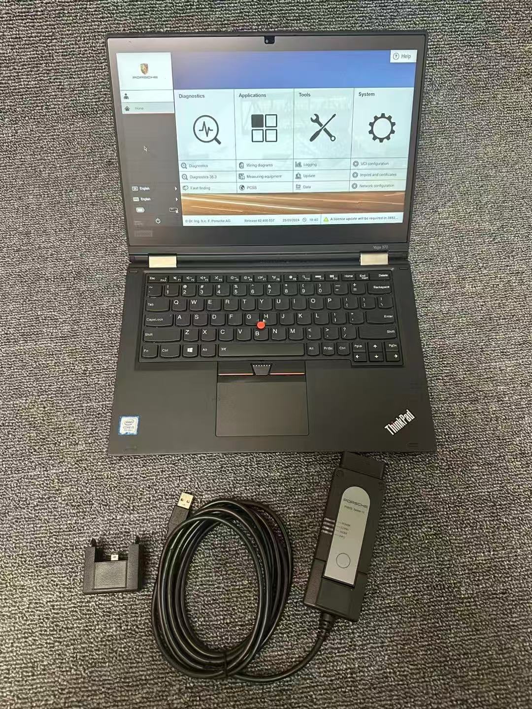 Porsche PIWIS 3 with laptop