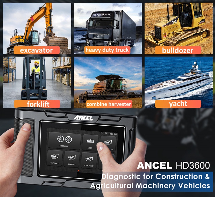 ancel hd3600 heavy equipment diagnostic tool