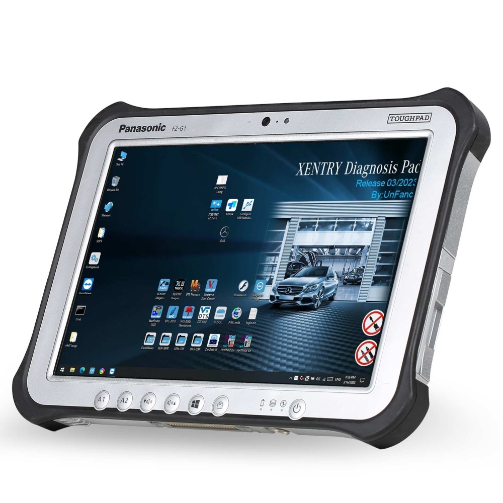 Panasonic FZ-G1 i5 8GB Tablet with V2026.03 MB Star C4 C5 Xentry Software Ready to Use