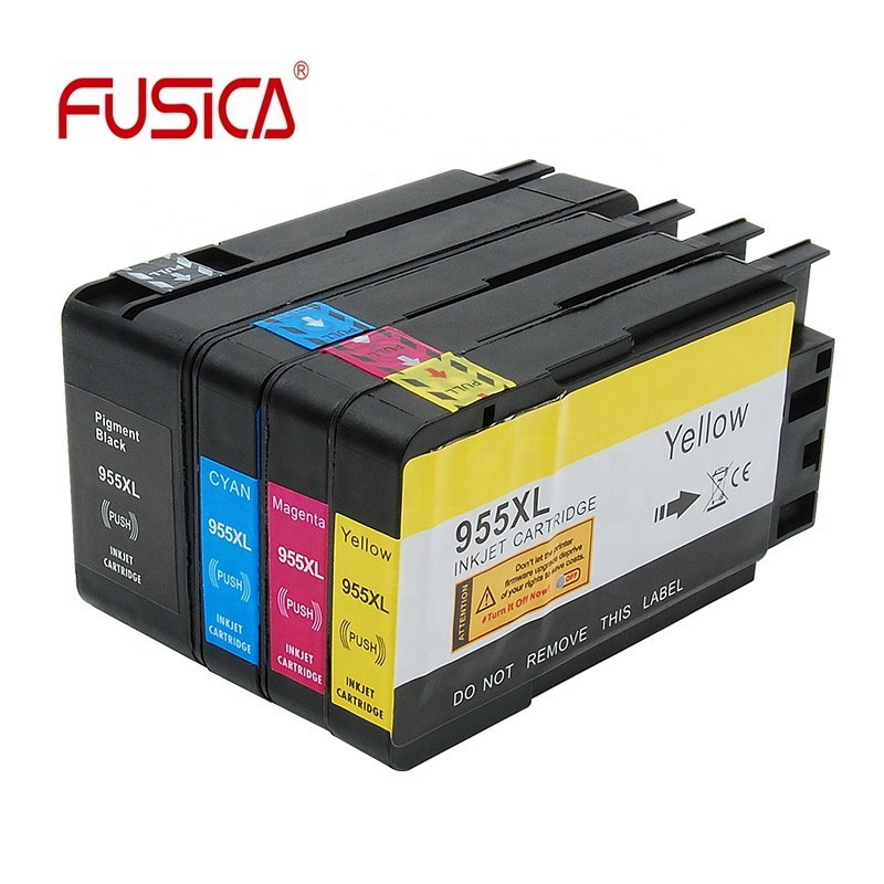 Fusica 955XL Premium Color Compatible Inkjet Ink Cartridge for 8210,8216,8710,8720 Printer