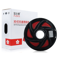 FUSICA 3d printer filament 1.75mm PLA 1kg good quality compatible remanufactured with spool Red